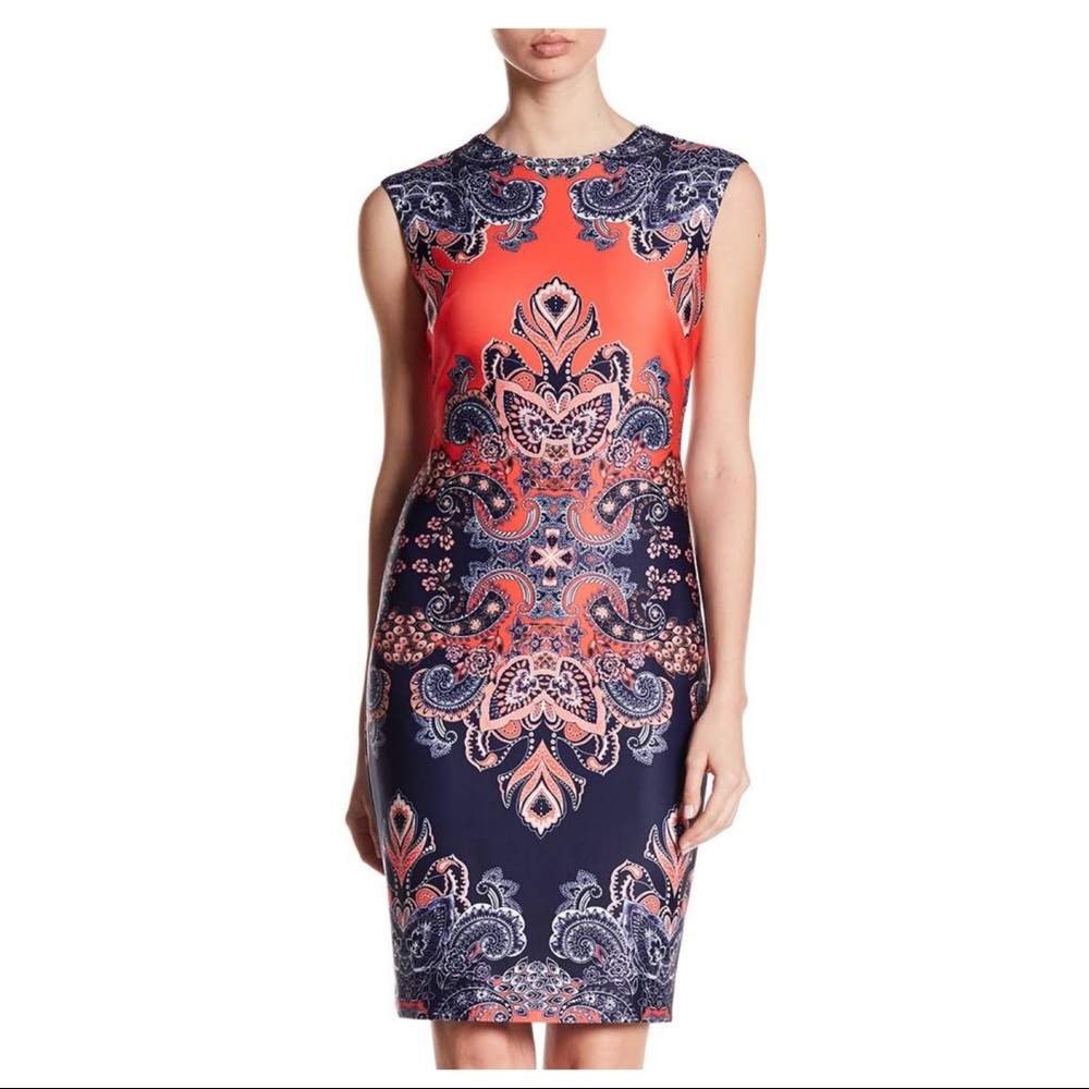 Vince Camuto Paisley Print Sheath Dress 👗